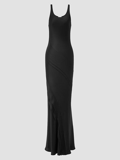 Saint Laurent Women's Long Tank Dress in Silk Satin