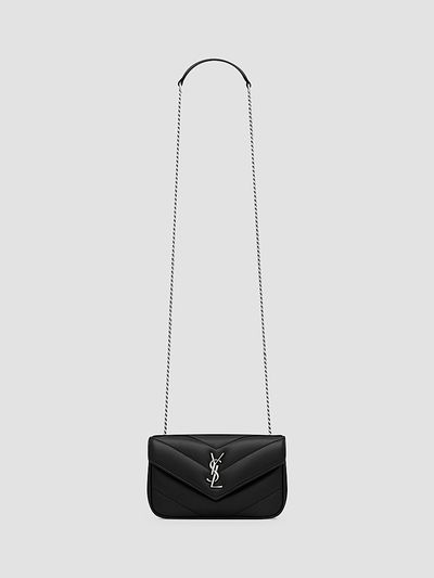 Saint Laurent Women's Loulou Mini Crossbody Bag in Lambskin