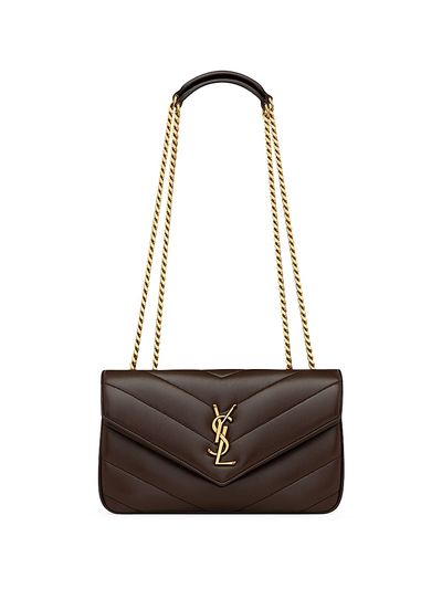 Saint Laurent Women's Loulou Small Shoulder Bag in Matelass Lambskin