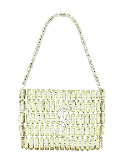 Saint Laurent Women's Micro Evening Bag in Crystals