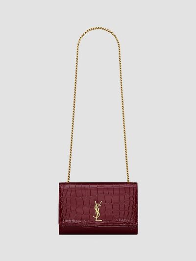Saint Laurent Women's New Kate Crossbody Bag in Patent Leather