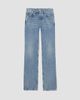 Saint Laurent Women's Nico Low-Rise Jeans in Bahamas Denim - 1