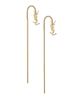 Saint Laurent Women's Opyum YSL Threader Earrings - 1