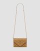 Saint Laurent Women's Paris Chain Wallet in Metallic Leather - 9