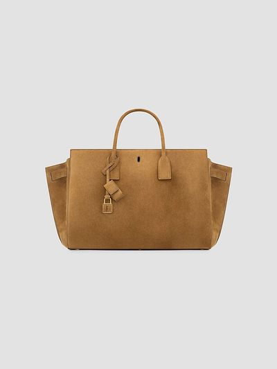 Saint Laurent Women's Sac De Jour Tote Bag in Suede