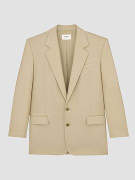 Saint Laurent Women's Single-Breasted Jacket in Wool and Silk