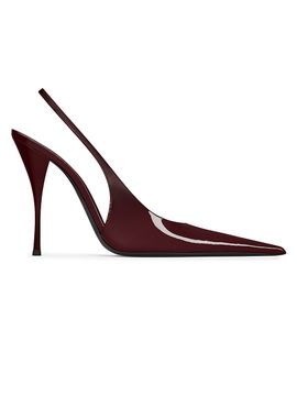 Saint Laurent Women's Slingback Pumps in Patent Leather