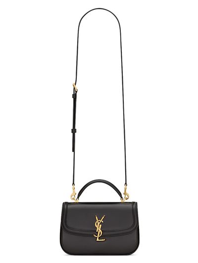 Saint Laurent Women's Solferino Mini Leather Top Handle Bag