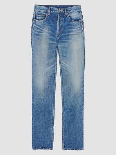 Saint Laurent Women's Straight High Rise Jeans