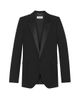 Saint Laurent Women's Tube Tuxedo Jacket in Grain De Poudre - 8