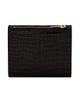 Saint Laurent Women's Uptown Compact Wallet In Crocodile-embossed Shiny Leather - 2
