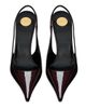 Saint Laurent Women's Vendome Slingback Pumps in Patent Leather - 3