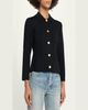 Saint Laurent Wool Button-Front Polo Cardigan - 4