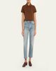 Saint Laurent YSL Cotton Pique Crop Polo Shirt - 2