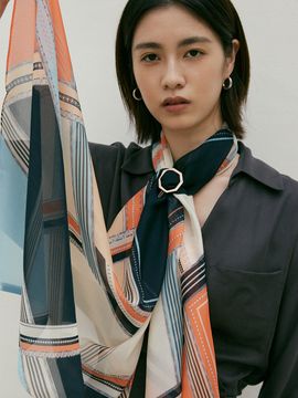 Saint Luxure Chiffon Scarf Heinz