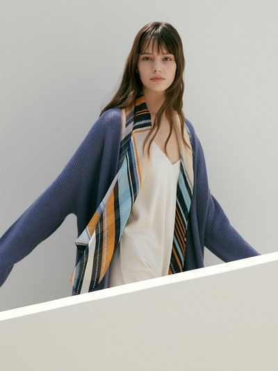 Saint Luxure Silk Long Scarf Hopper