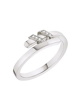 SAKS EST. 1924 Women's Helix Torque Ring With Diamonds 18K Gold