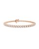 Saks Fifth Avenue Collection Women's 14K Rose Gold & Round Lab-Grown Diamond 3-Prong Tennis Bracelet/1.00-10.00 TCW - 3