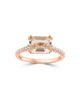 Saks Fifth Avenue Collection Women's 14K Rose Gold, Morganite & 0.13 TCW Diamond Ring - 3