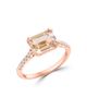 Saks Fifth Avenue Collection Women's 14K Rose Gold, Morganite & 0.13 TCW Diamond Ring - 6