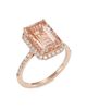Saks Fifth Avenue Collection Women's 14K Rose Gold, Morganite & Diamond Ring - 5
