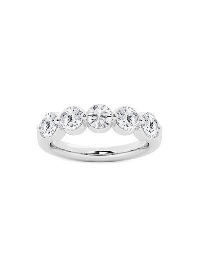 Saks Fifth Avenue Collection Women's 14K White Gold & 2 TCW Lab-Grown Diamond Ring