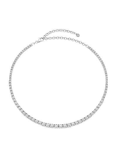 Saks Fifth Avenue Collection Women's 14K White Gold & 4.39 TCW Diamond Tennis Necklace
