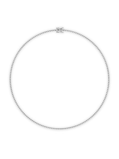 Saks Fifth Avenue Collection Women's 14K White Gold & 5.50 TCW Diamond Tennis Necklace