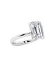 Saks Fifth Avenue Collection Women's 14K White Gold & 5.5 TCW Emerald-Cut Lab-Grown Diamond Solitaire Ring - 3