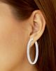 Saks Fifth Avenue Collection Women's 14K White Gold & 5 TCW Lab-Grown Diamond Inside-Out Hoop Earrings - 2
