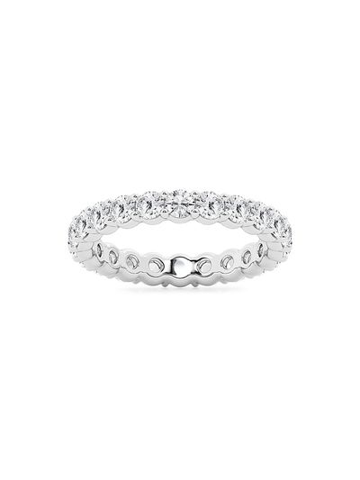 Saks Fifth Avenue Collection Women's 14K White Gold & Round Natural Diamond Eternity Band/2.00-5.00 TCW