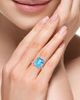 Saks Fifth Avenue Collection Women's 14K White Gold, Blue Topaz & 0.13 TCW Diamond Ring - 3