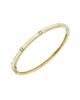 Saks Fifth Avenue Collection Women's 14K Yellow Gold & 0.16 TCW Diamond Fluted Bangle - 1