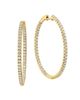 Saks Fifth Avenue Collection Women's 14K Yellow Gold & 1.5 TCW Diamond Inside-Out Hoop Earrings - 3