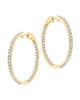 Saks Fifth Avenue Collection Women's 14K Yellow Gold & 3.19 TCW Diamond Inside-Out Hoop Earrings - 1