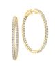 Saks Fifth Avenue Collection Women's 14K Yellow Gold & 3.19 TCW Diamond Inside-Out Hoop Earrings - 3