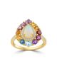 Saks Fifth Avenue Collection Women's 14K Yellow Gold & Multi-Gemstone Halo Ring - 3