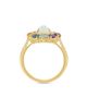 Saks Fifth Avenue Collection Women's 14K Yellow Gold & Multi-Gemstone Halo Ring - 4