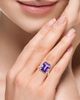 Saks Fifth Avenue Collection Women's 14K Yellow Gold, Amethyst & 0.13 TCW Diamond Ring - 3