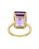 Saks Fifth Avenue Collection Women's 14K Yellow Gold, Amethyst & 0.13 TCW Diamond Ring - 4
