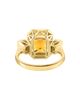 Saks Fifth Avenue Collection Women's 14K Yellow Gold, Citrine & 0.43 TCW Diamond Ring - 4