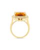 Saks Fifth Avenue Collection Women's 14K Yellow Gold, Citrine & 0.46 TCW Diamond Halo Ring - 4