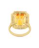 Saks Fifth Avenue Collection Women's 14K Yellow Gold, Citrine & 0.46 TCW Diamond Halo Ring - 5
