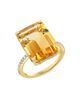 Saks Fifth Avenue Collection Women's 14K Yellow Gold, Diamond & Citrine Ring - 5