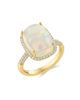 Saks Fifth Avenue Collection Women's 14K Yellow Gold, Ethiopian Opal & 0.40 TCW Diamond Halo Ring - 1