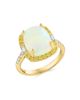 Saks Fifth Avenue Collection Women's 14K Yellow Gold, Ethiopian Opal & 0.54 TCW Diamond Halo Ring - 1