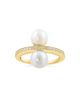 Saks Fifth Avenue Collection Women's 14K Yellow Gold, Freshwater Pearl & 0.12 TCW Diamond Ring - 3