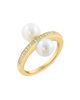 Saks Fifth Avenue Collection Women's 14K Yellow Gold, Freshwater Pearl & 0.12 TCW Diamond Ring - 6