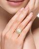 Saks Fifth Avenue Collection Women's 14K Yellow Gold, Freshwater Pearl & 1.29 TCW Diamond Halo Ring - 2