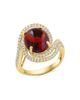 Saks Fifth Avenue Collection Women's 14K Yellow Gold, Garnet & 0.51 TCW Diamond Ring - 1
